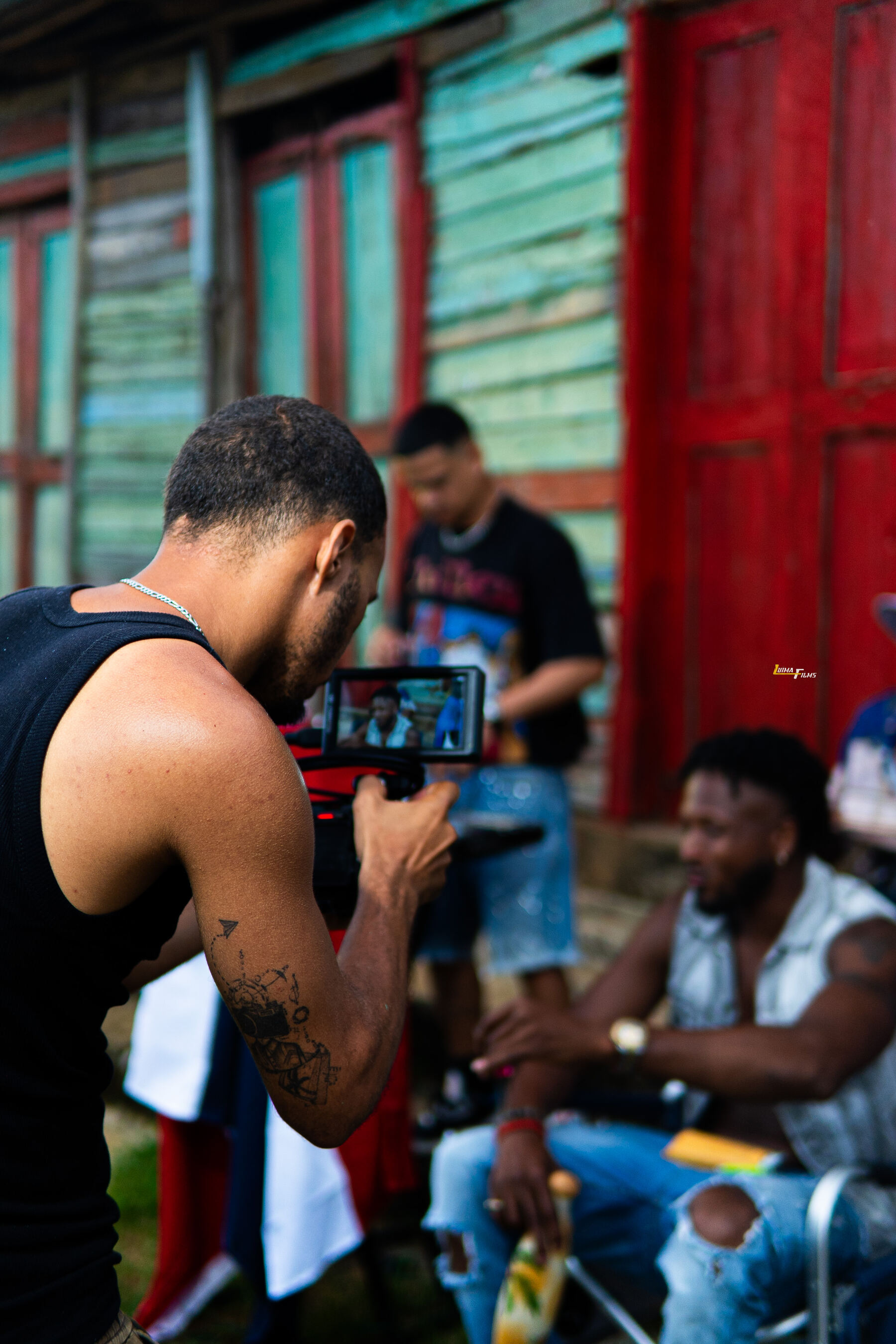 Equipo de LUIMA FILMS grabando en locación